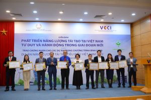 Chứng nhận Dự án năng lượng tái tạo tiêu biểu Việt Nam năm 2022