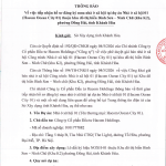 THÔNG BÁO: Về việc tiếp nhận hồ sơ đăng ký mua nhà ở xã hội tại dự án Nhà ở xã hội 01 (Hacom Ocean City 01) thuộc khu đô thị biển Bình Sơn – Ninh Chữ (khu K2), phường Đông Hải, tỉnh Khánh Hòa.